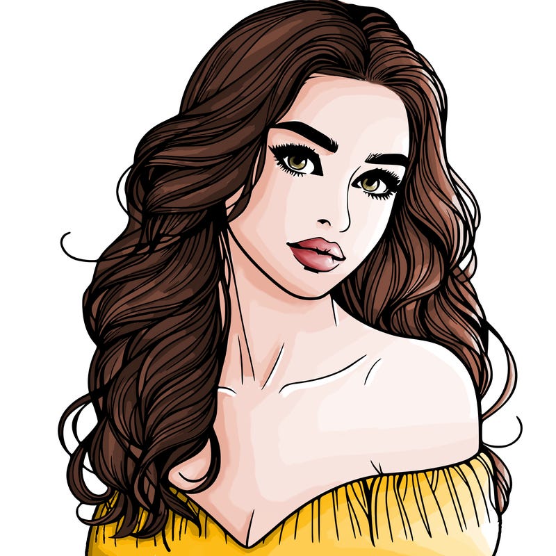 beautiful realistic girl