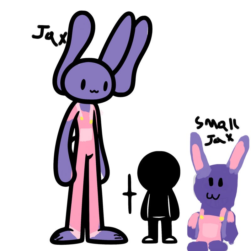 human like rabbit that is tall