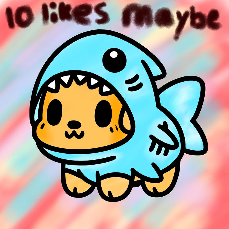 cute dog wearing a shark costume