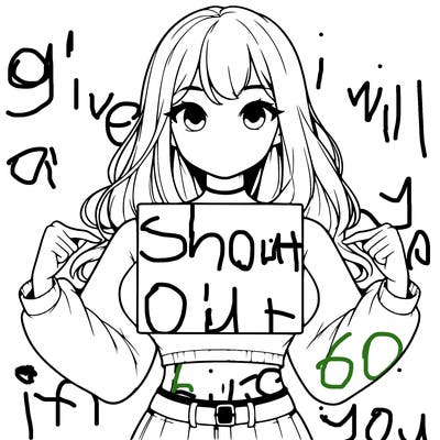 girl holding a blank sign in a long sleeve crop top