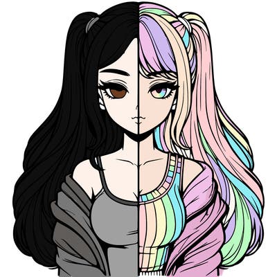 realistic girl split