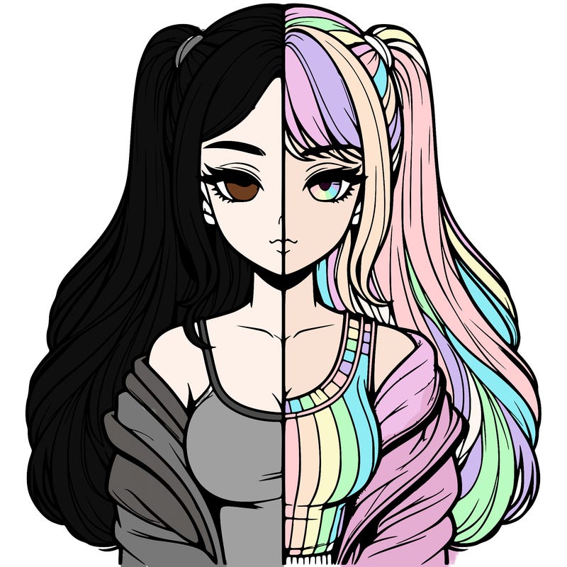 realistic girl split