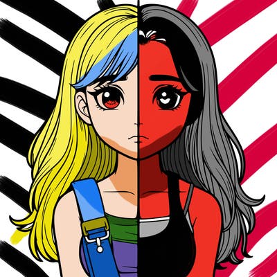 realistic girl split