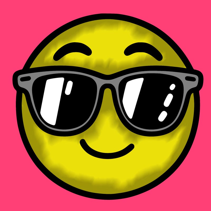 emoji with sunglasses