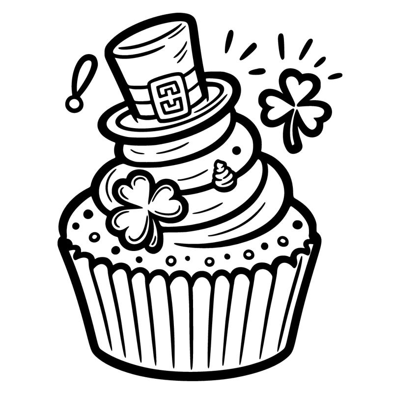 saint patrick’s day cupcake