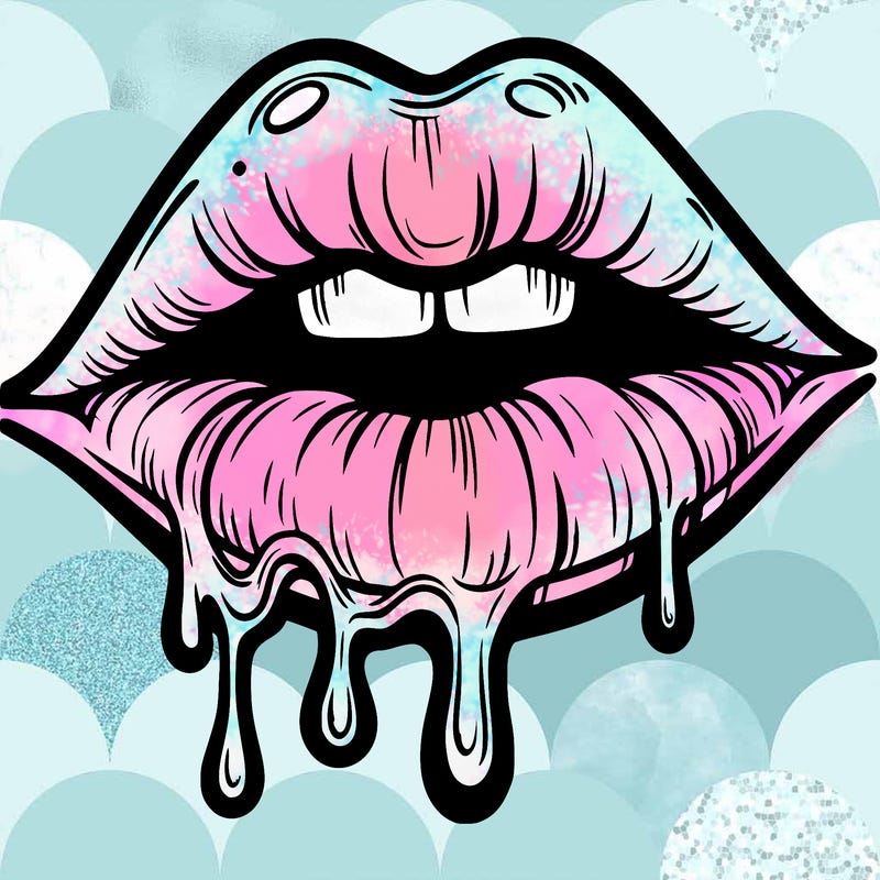 lips that look realistic and drip