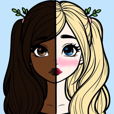 realistic girl split