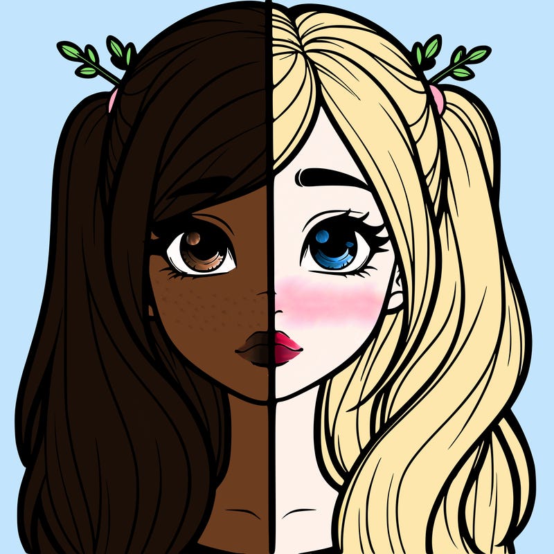 realistic girl split