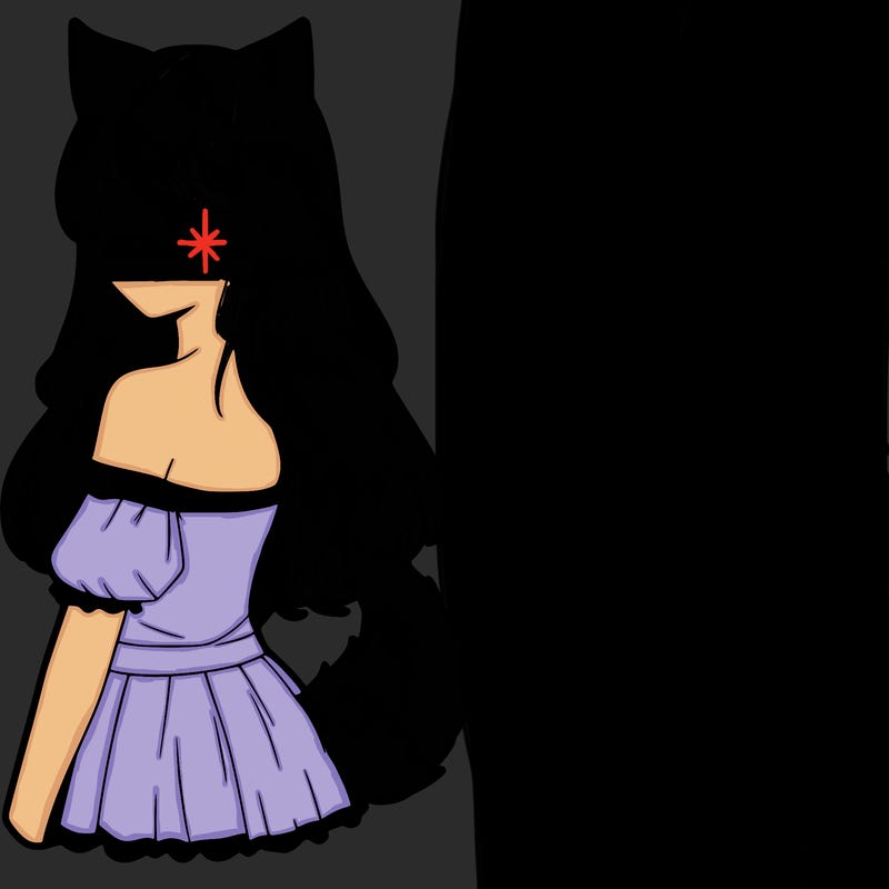 a realistic girl with a wolf tail and wolf ears