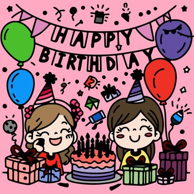 happy birthday celebrating