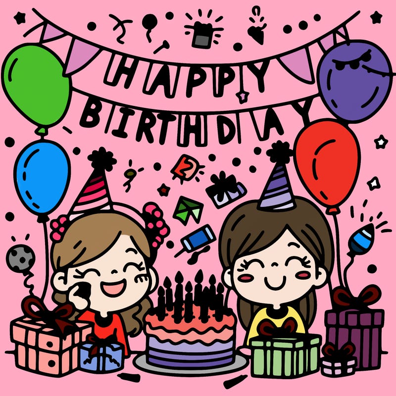 happy birthday celebrating