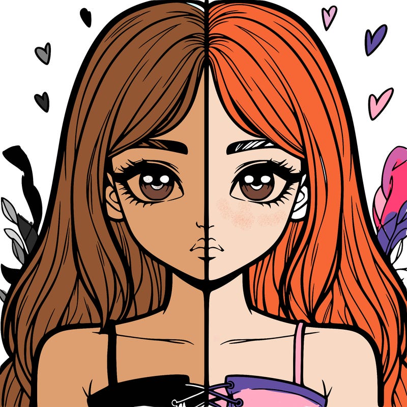 realistic girl split