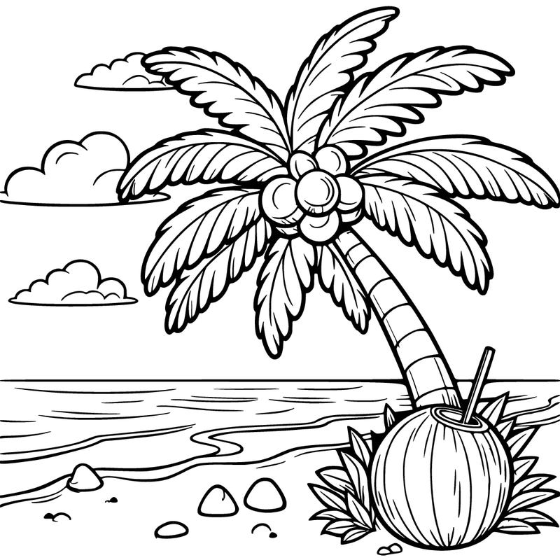 coconut tree near beach