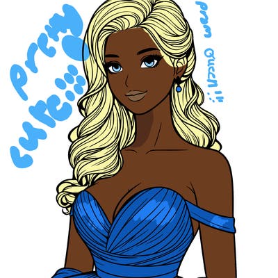 realistic woman in a beautiful dress