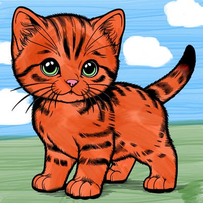realistic kitten