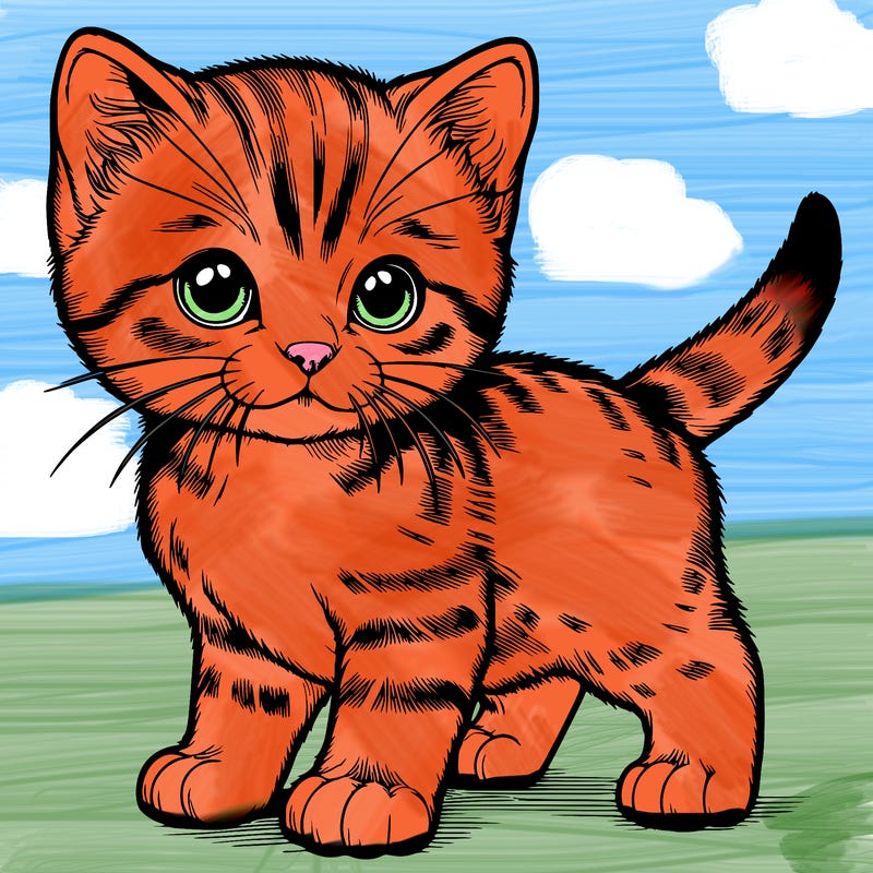realistic kitten