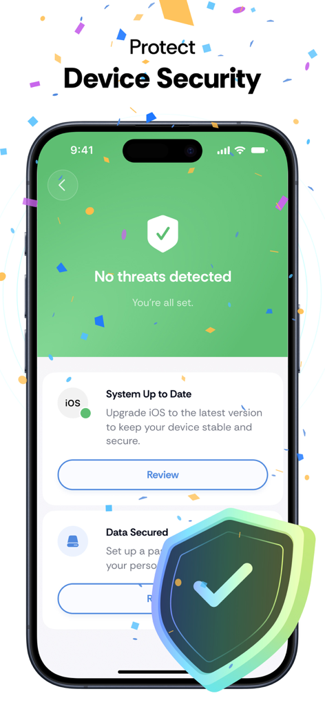 Expert Cleaner - Clean Storage - Expert Cleaner app screenshot showing device security scan results with no threats detected