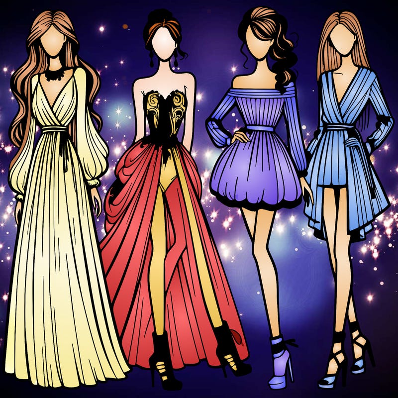 fashion models dresses