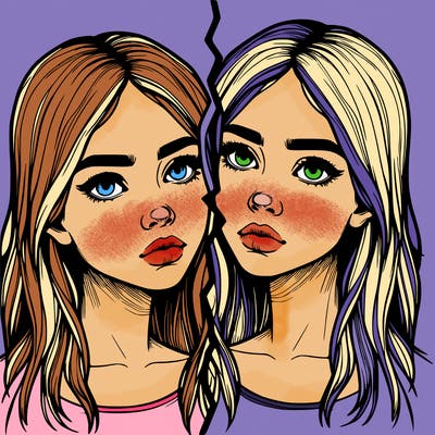 realistic girl split