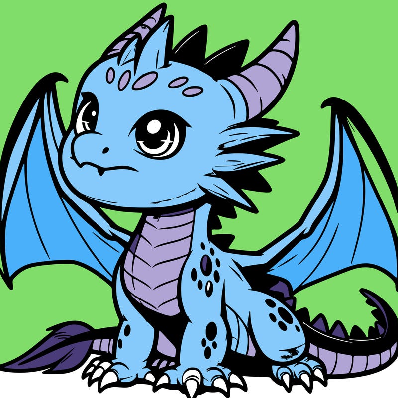 fierce baby night dragon