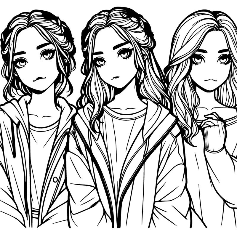 aesthetic girl realistic