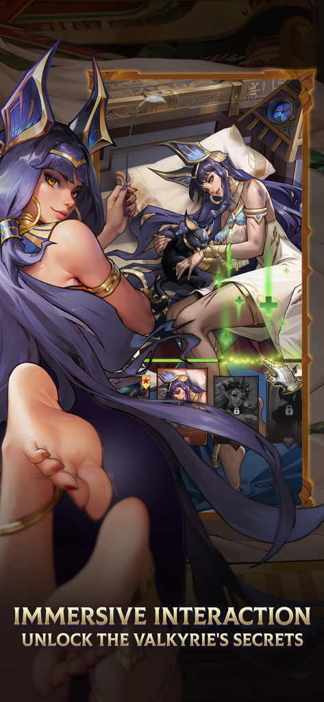 Omniheroes - Omniheroesモバイルゲームのアニメ風キャラクターインタラクション画面