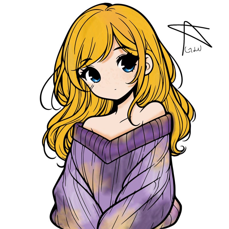 shy pretty girl wearing a sweater that is falling off one shoulder portrait