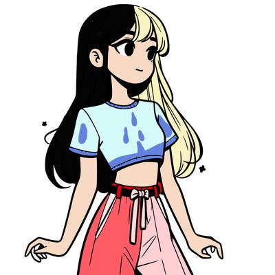 girl in a cute crop top