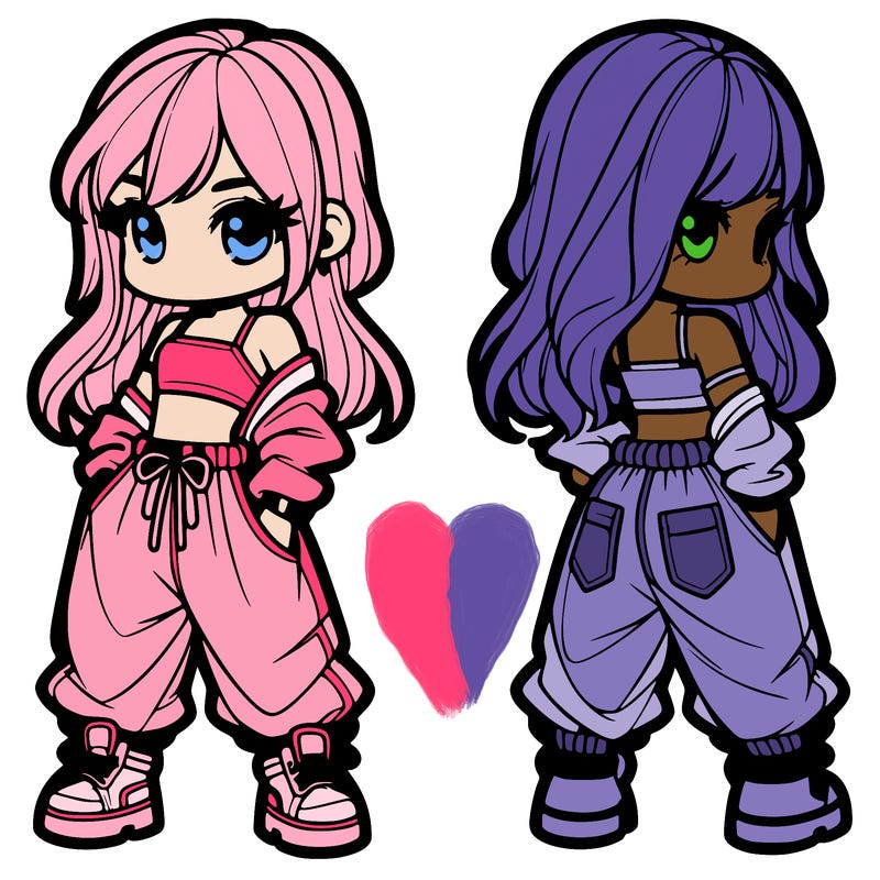 girl in crop top and baggy pants