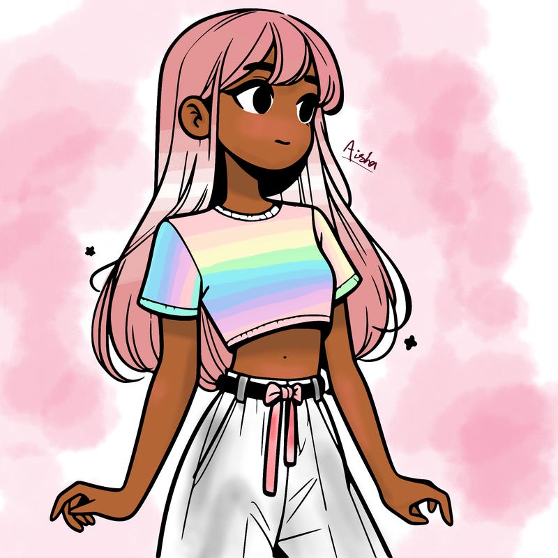 girl in a cute crop top