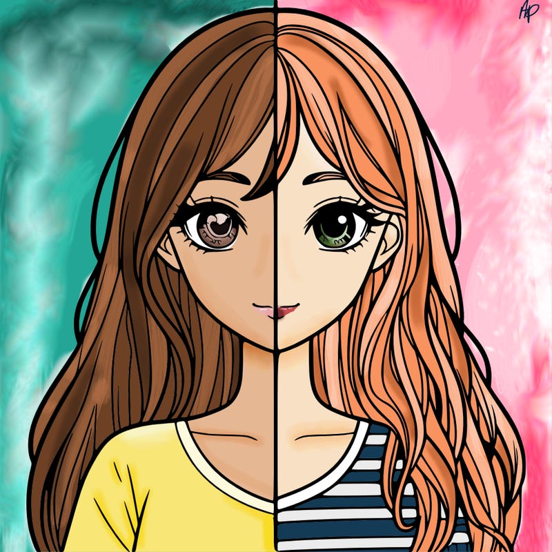 realistic girl split