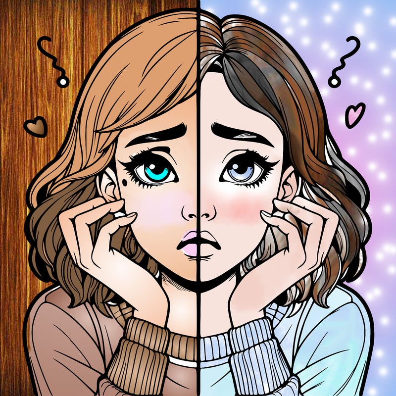 realistic girl split