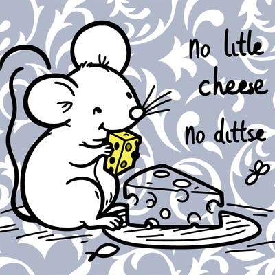 mouse eating cheese