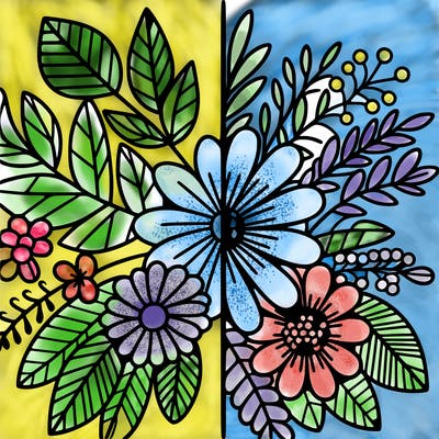 flowers split