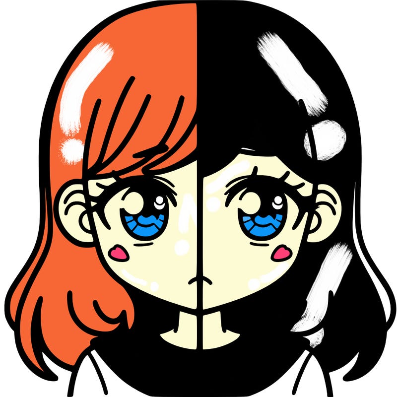 a split of a girl