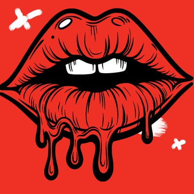 lips that look realistic and drip