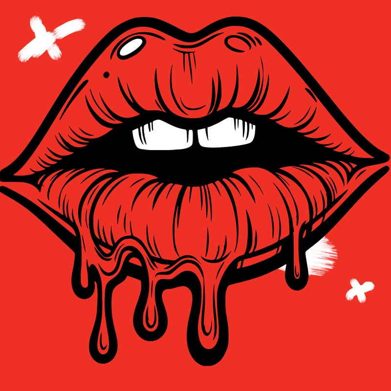 lips that look realistic and drip