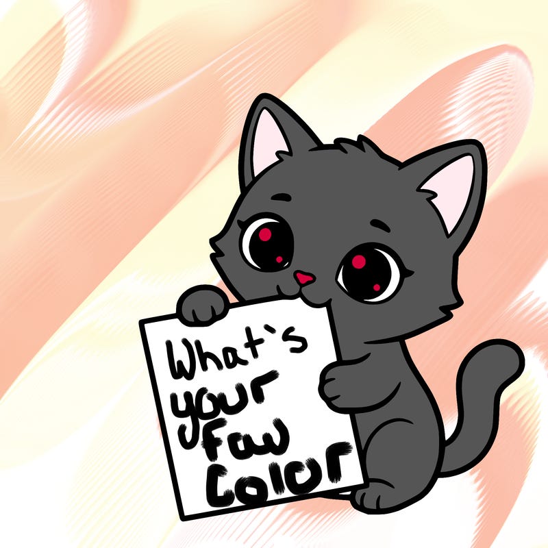 a small cat with a blank sheet of paper in its hand. the cat is sooooooo cute!