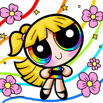 a powerpuff girl