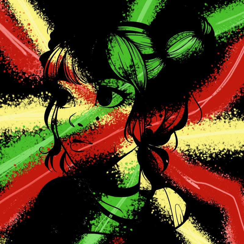 realistic girl with spacebuns