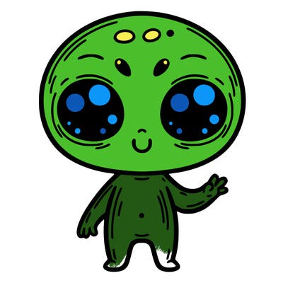 alien cute