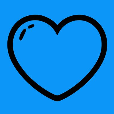 a blank heart