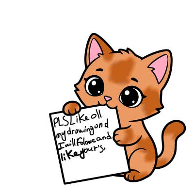 a small cat with a blank sheet of paper in its hand. the cat is sooooooo cute!