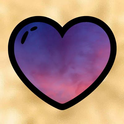 a blank heart