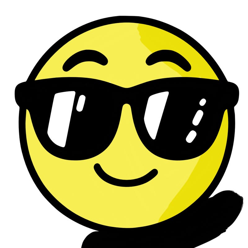 emoji with sunglasses