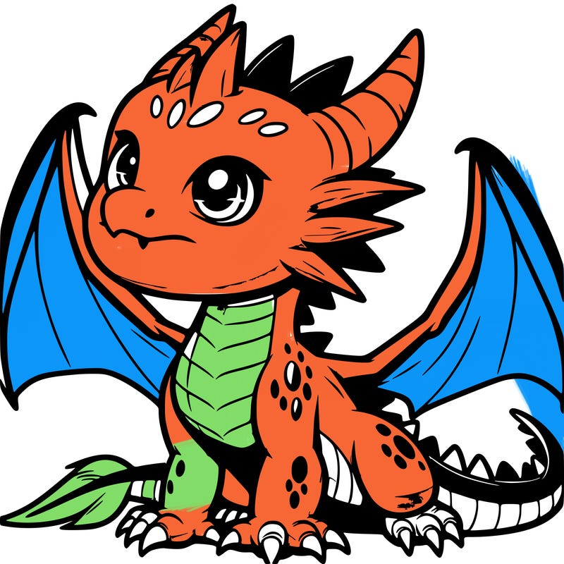 fierce baby night dragon