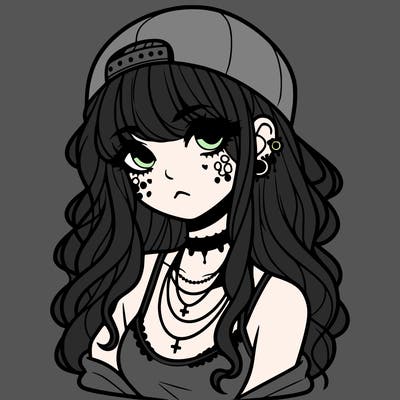 scene girl aesthetic