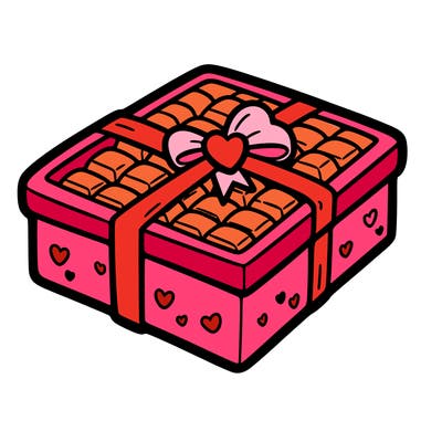 a box of chocolate for valentines day
