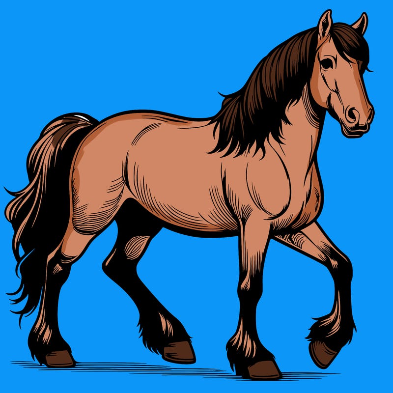 realistic horse