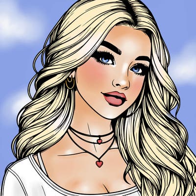 detailed realistic girl